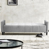 Linen Fabric Sofa Bed 201cm Wide - Alfie