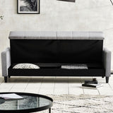 Linen Fabric Sofa Bed 201cm Wide - Alfie
