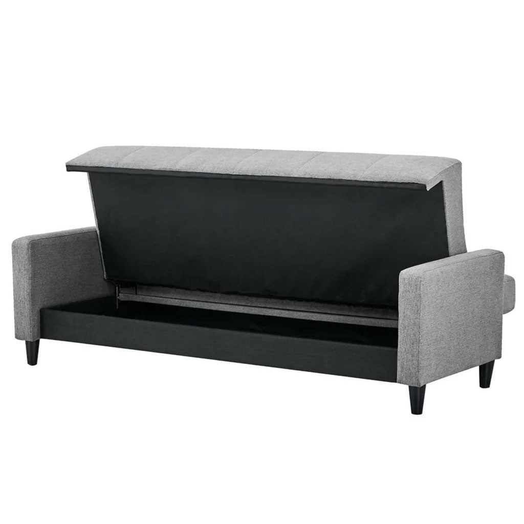 Linen Fabric Sofa Bed 201cm Wide - Alfie