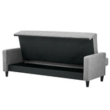 Linen Fabric Sofa Bed 201cm Wide - Alfie