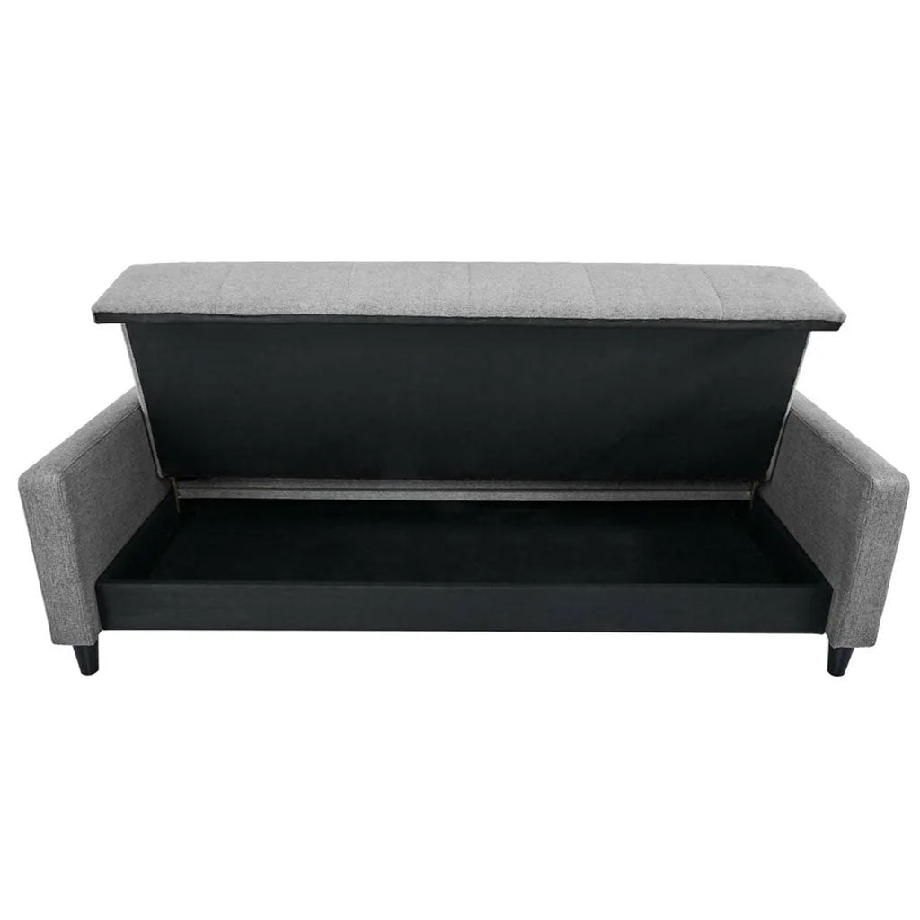 Linen Fabric Sofa Bed 201cm Wide - Alfie