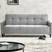 Linen Fabric Sofa Bed 201cm Wide - Alfie