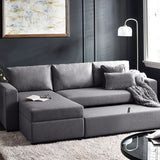 Linen Fabric Sofa Bed 224cm Wide - Angel