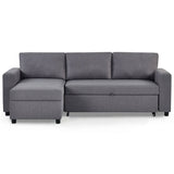 Linen Fabric Sofa Bed 224cm Wide - Angel