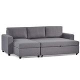 Linen Fabric Sofa Bed 224cm Wide - Angel
