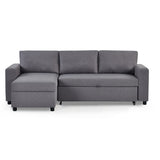 Linen Fabric Sofa Bed 224cm Wide - Angel