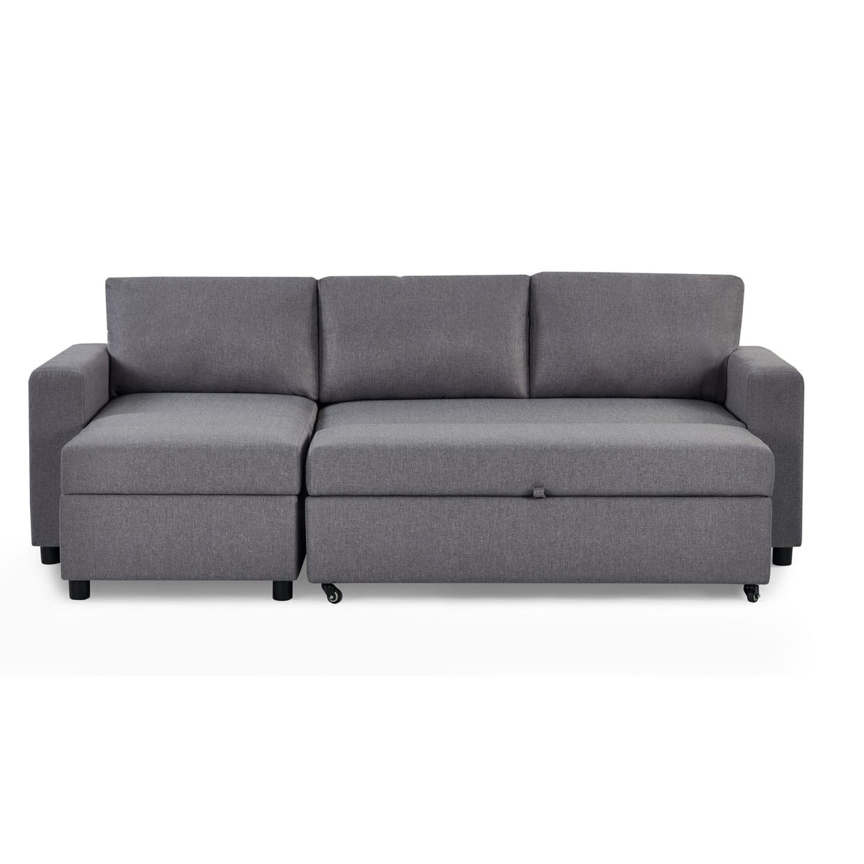 Linen Fabric Sofa Bed 224cm Wide - Angel