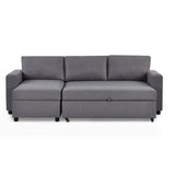 Linen Fabric Sofa Bed 224cm Wide - Angel