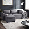 Linen Fabric Sofa Bed 224cm Wide - Angel