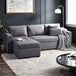 Linen Fabric Sofa Bed 224cm Wide - Angel
