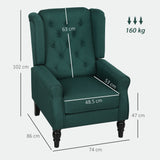 Linen Fabric Wingback Occasional Chair 74cm Wide - Velmora