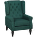 Linen Fabric Wingback Occasional Chair 74cm Wide - Velmora