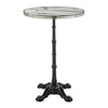 Marble Effect Bar Table for 2 People 60cm Wide Round - Parisian