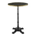 Marble Effect Bar Table for 2 People 60cm Wide Round - Parisian
