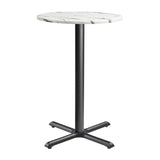 Marble Bar Table for 4 People 70cm Wide Round - Enduratop