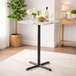 Marble Effect Bar Table for 4 People 70cm Wide Square - Enduratop