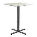 Marble Bar Table for 4 People 70cm Wide Square - Enduratop