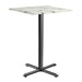 Marble Bar Table for 4 People 80cm Wide Square - Enduratop
