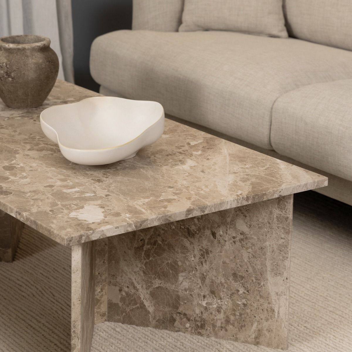 Marble Coffee Table Rectangular - Vega