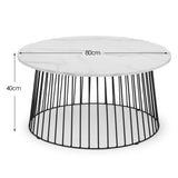 Marble Coffee Table Round - Broadway