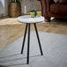 Marble Top Coffee Table Round With Metal Legs - Opal