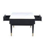 Marble Coffee Table With 2 Drawers - Louis