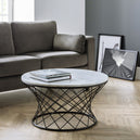 Marble Coffee Table With Wire Metal Base - Trevi