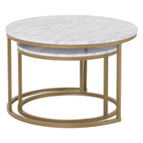 Marble Coffee Tables Set Of 2 Round - Dallas