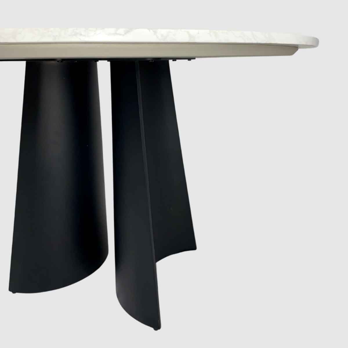 Marble Dining Table 120cm Wide Round - Rosemary