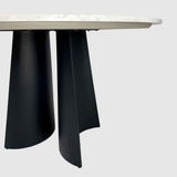 Marble Dining Table 120cm Wide Round - Rosemary