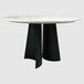 Marble Dining Table 120cm Wide Round - Rosemary