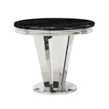 Marble Dining Table for 4 People 130cm Wide Round - Riccardo