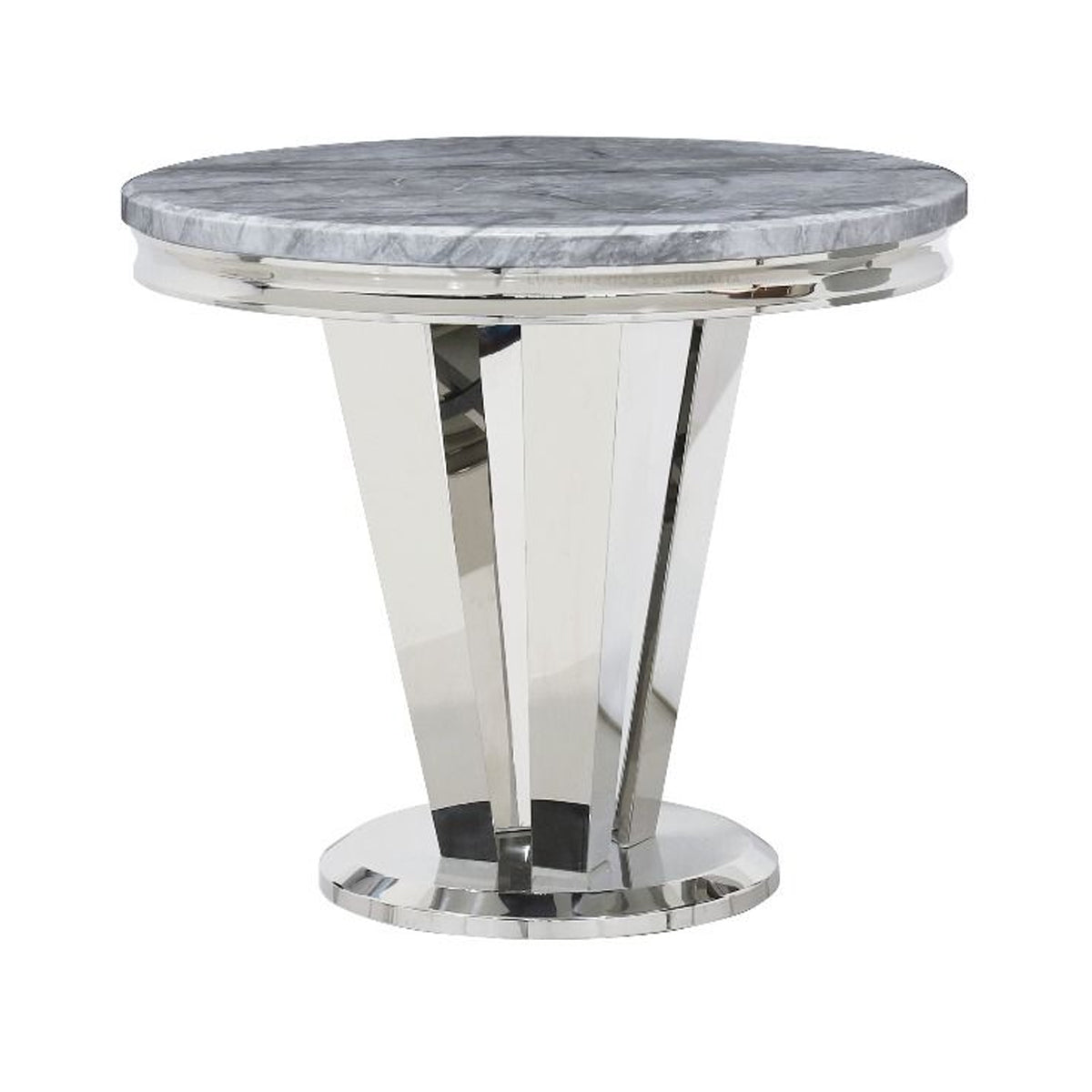 Marble Dining Table for 4 People 90cm Wide Round - Riccardo