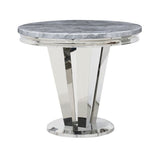 Marble Dining Table for 4 People 90cm Wide Round - Riccardo