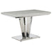 Marble Dining Table for 4 to 6 People 120cm Wide Rectangular - Riccardo
