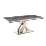 Marble Dining Table for 6 to 8 People Rectangular - Mayfair