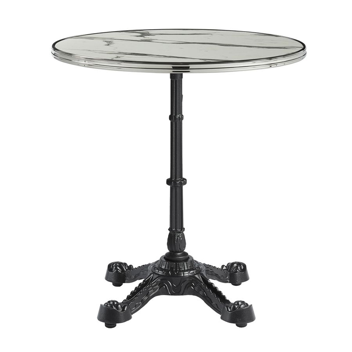 Marble Dining Table for 2 to 4 People 60cm Wide Round - Parisian