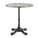 Marble Dining Table for 2 to 4 People 60cm Wide Round - Parisian