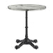 Marble Effect Dining Table for 2 to 4 People 60cm Wide Round - Parisian