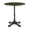 Marble Effect Dining Table for 2 to 4 People 60cm Wide Round - Parisian