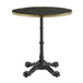 Marble Effect Dining Table for 2 to 4 People 60cm Wide Round - Parisian
