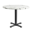 Marble Dining Table for 4 People 60cm Wide Round - Enduratop