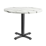 Marble Dining Table for 4 People 60cm Wide Round - Enduratop