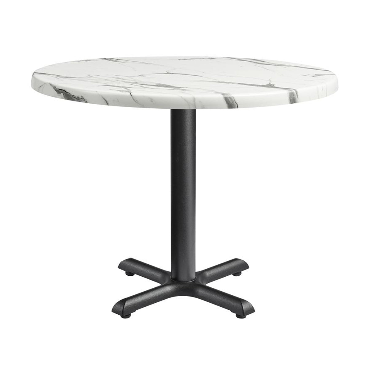 Marble Dining Table for 4 People 70cm Wide Round - Enduratop