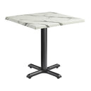 Marble Dining Table for 4 People 70cm Wide Square - Enduratop