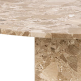 Marble Dining Table for 4 People Round - Naxos