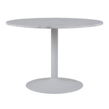 Marble Dining Table for 4 People Round With White Base- Tarifa