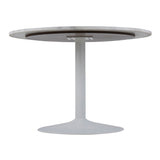 Marble Dining Table for 4 People Round With White Base- Tarifa