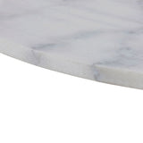 Marble Dining Table for 4 People Round With White Base- Tarifa