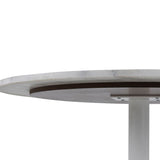 Marble Dining Table for 4 People Round With White Base- Tarifa
